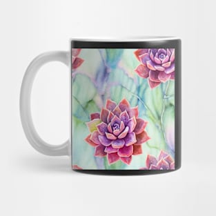 Watercolor succulent pattern Mug